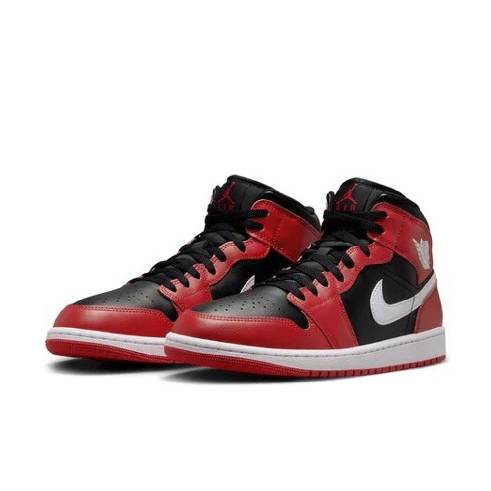 NEW Nike Air Jordan 1 Mid Shoes Black Gym Red White DQ8426-061 Men's Size Multi